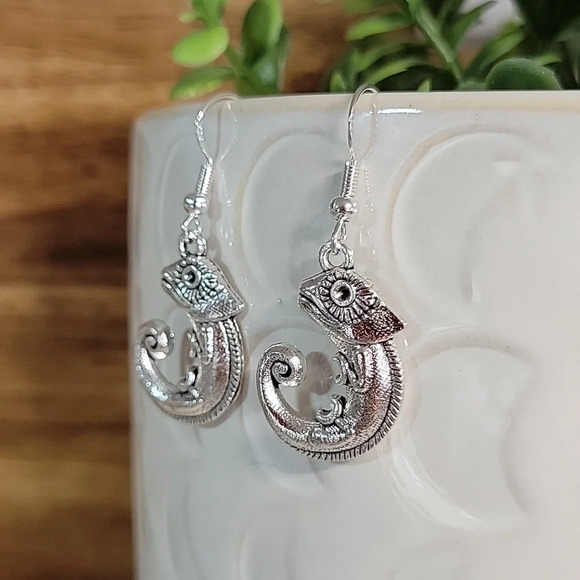 CHAMELEON CHARM EARRINGS - Picture 5 of 6